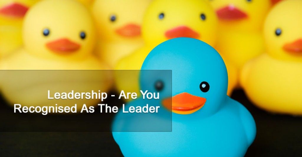 Leadership - Are You Recognised As The Leader